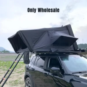Overland 4×4 4 Season Side Opening Rooftop Tent Aluminum Hardshell Durable Quick Setup 4 Person XL Waterproof SUV Fold Out RTT