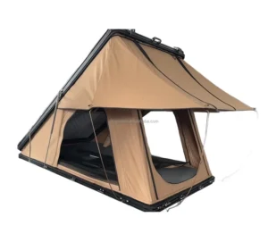 Overland Camping Hard Shell Fold Slimline Aluminum Frame Insulated Lightweight Ultralight Rooftop Tent Oxford Modern Four season