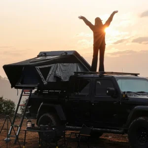 4×4 Off Road 165cm Easy Setup Automatic Pop up ABS Hard Shell Rooftop Tent for 2 3 Person Camping