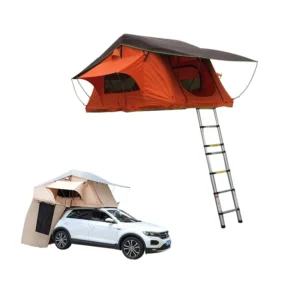 Overland Modern Aluminum Frame Roof Top Tent for 4×4 Camping Car Soft Shell 100% Waterproof Four Season Use 1 2 Person Capacity