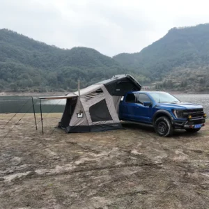Overland Space Saving Foldable Lightweight Pu Coating Fabric Car Shelter Rooftop Tent