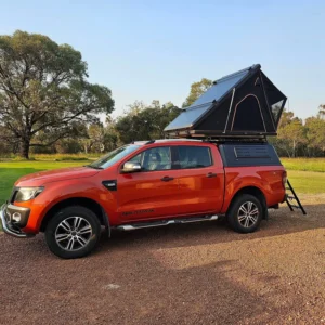 Overland Waterproof SUV Car Rooftop Tent Aluminum Alloy Stainless Steel Wedge 4 Person Oxford Four-Season