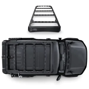 Overlanding Aluminum Roof Platform Cargo Carrier for T2 Compatible with Rooftop Tent and Side Ladder Access