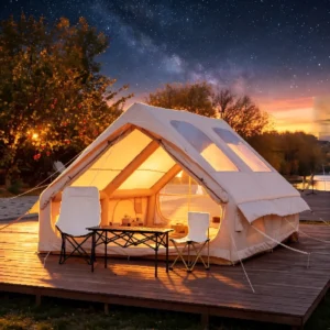 Oxford Fabric Air Beam Tent Lightweight Portable Fast Inflation For Glamping