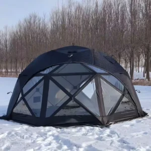 Oxford Fabric Four-Season Automatic Opening Dome Tent with Big Window One Bedroom for Outdoor Camping
