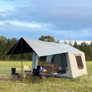 Oxford Fabric Four Season Waterproof UV Resistant Inflatable Camping Tent with Quick Automatic Opening for Family Hiking Picnic