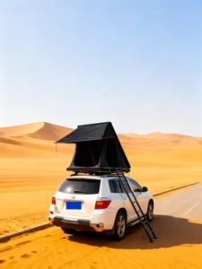 Oxford Material Rigid Triangular Rooftop Tent for 4×4 Overland Camping Wind Resistant Quick Opening Four Season Waterproof OEM