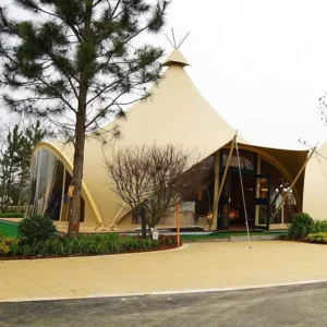 Oxford Outdoor Shape Canopy Tent Four-season >3000mm Waterproof Straight Bracing Type Trendsetting