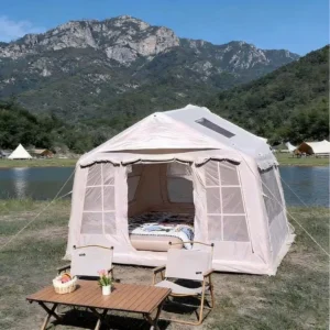 Oxford Waterproof Inflatable Camping Tent Portable Easy Setup Windproof Sunshade Outdoor Travel Hiking 3 6 People