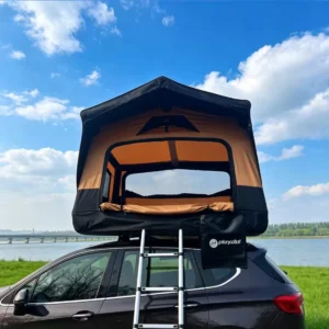 Oxford Waterproof Inflatable Rooftop Camping Tent, 4-Person Family House Tent