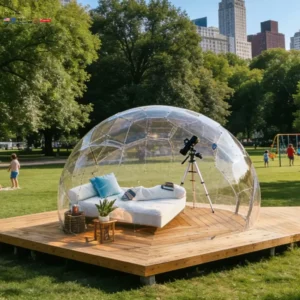 PC Dome Pod Glamping Dome Polycarbonate Clear Tent Panoramic Resort Dome