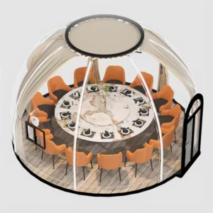 PC Panel Glamping Tent Polycarbonate Auto Skylight Dome Tent Igloo Bubble Tent Safari