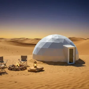 PVC 6m Geodesic Dome Tent House for Camping, Hotel Glamping, Factory