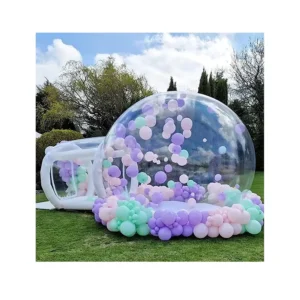 PVC Clear Inflatable Globe Igloo Bubble Dome Tent for Outdoor Camping, Events, and Weddings