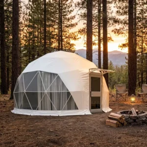 PVC Geodesic Dome Glamping Tent for Desert Camping