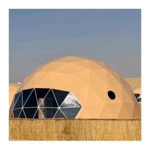 PVC Geodesic Dome Tent with Wind and Sand Protection for Desert Resorts, Hotels and Camping