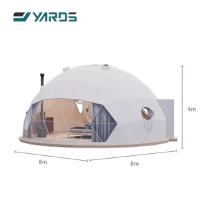 PVC Igloo Tent Geodesic Dome House Winter Outdoor Hotel Event Camping Canvas With Bathroom Resort Dome Tent