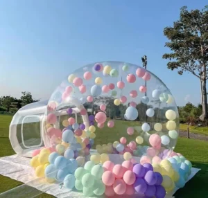 PVC Inflatable Bubble House for Kids, Transparent, Outdoor Camping