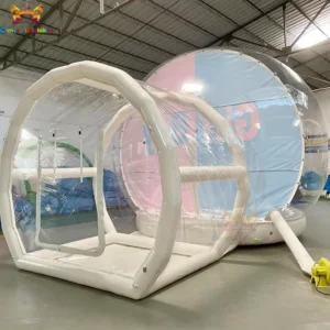 PVC Inflatable Bubble Tent Bounce House with 0.6mm Thick Transparent Globe Igloo Dome