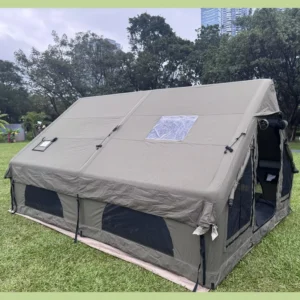 PVC Oxford Inflatable Tent Four-Season 3000mm Waterproof Quick Setup 3-Bedroom