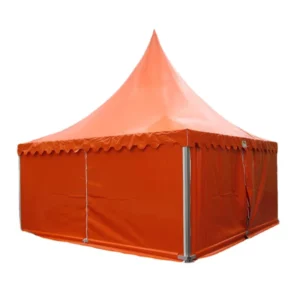 PVC Pointed-top Party Tent Four-leg Aluminum Frame Customizable Size