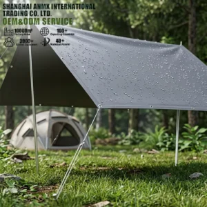 PVC Tarpaulin 6’x8′ Waterproof UV Tear Proof Camping Tarp Heat Sealed Edges Metal Grommets for Tent Canopy Groundsheet Hiking