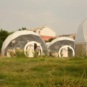 PVC Transparent Glamping Geodesic Dome Hotel Tent House