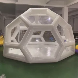 PVC Transparent Inflatable Bubble House, 5m or 6m, Outdoor Waterproof Single-Layer Camping Dome Tent