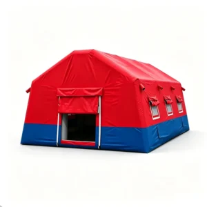 PVC Waterproof Four Season Glamping Camping Inflatable Tent Quick Setup for Earthquake Flood Relief Cost Effective