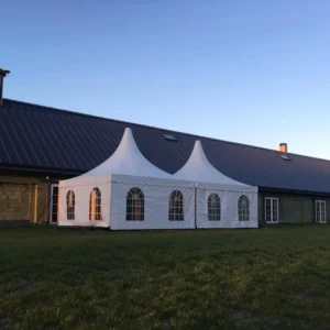 Pagoda Canopy Tent for Backyard Parties and Commercial Events, Weather-Resistant Frame, Easy Setup, High-Peak Structure