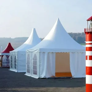 Pagoda Event Marquee Tent PVC Fabric Aluminum Frame Wedding Marquee with Glass Wall System