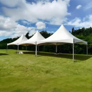 Pagoda Marquee Tent 5x10m PVC Waterproof Event Shelter with Strong Aluminum Alloy Frame for Weddings or Fairs