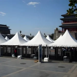 Pagoda Tent Aluminum Alloy PVC Waterproof Fire Retardant for Weddings Events Commercial