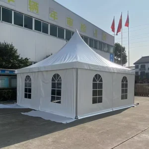 Pagoda Tent Outdoor Factory Sales Outdoor Tents with White PVC Cloth 3*3m 5*5m Commercial Tent
