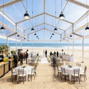 Panoramic Glass Atrium Marquee Tent Orangery Glasshouse Outdoor Church Wedding Gala Tent