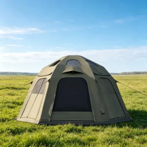 Panoramic Top Skylight Integrated Inflatable Frame Mold Multi Person Family Outdoor Glamping Inflatable Camping Tent