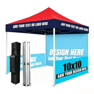 Pantone Matching Full-Bleed Printed Canopy Tent 10×10 Corporate Hospitality VIP Lounges