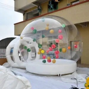 Party Event PVC Transparent Clear Inflatable Bouncy Balloons Dome Glamping Tent Bubble Bounce House