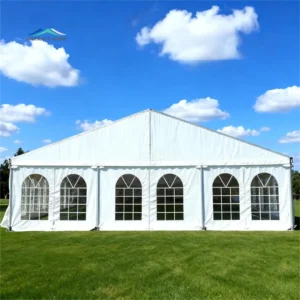 Party Tent Rental Customized Aluminum Alloy Frame PVC Four-season Waterproof Fire Retardant White Outdoor Wedding Tents
