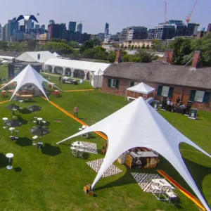 Party for Events Outdoor Custom Start Tent Shaped Waterproof Tarp Tent for Party for Beach Outdoor Activities