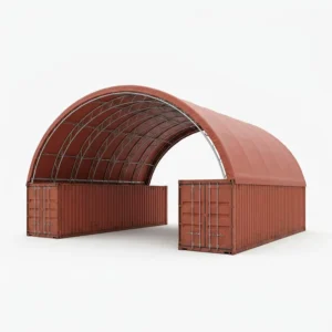 Pavilion Expo Fabric Building Shelter Storage Container Barn Hoop Structure Fertilizer Galvanized Certified B1 Galvanized Steel