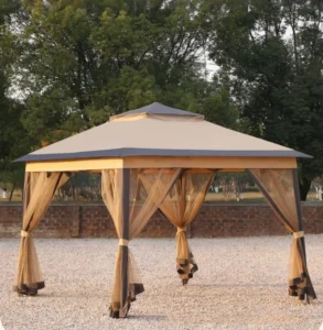 Pergola Canopy 10×10 Canopy Tent 3×3 Stretch Tent for Outdoor Events with Screen Window