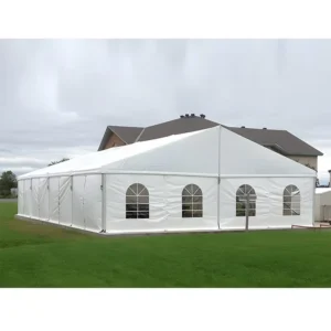 Permanent Outdoor Event Wedding Tent with Shade, 20×20, 300-Person Capacity