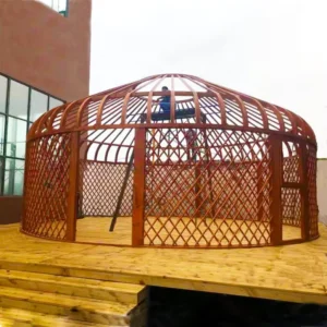 Permanent Round Mongolian Ger Yurt Home with Bathroom