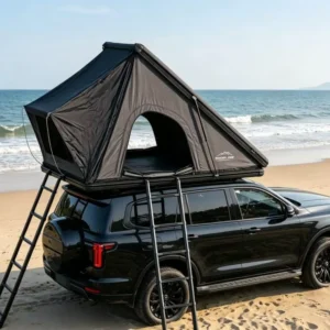 Person Waterproof Aluminum Hard Shell Triangle Rooftop Tent