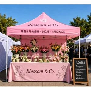 Personalized Durable Commercial Advertising Pop-up Tent Waterproof UV Resistant Custom Color