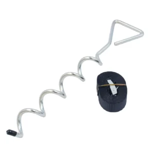 Pet Tie-Out Leash Stake Anchor for Backyard, Camping, Fishing, and Hunting