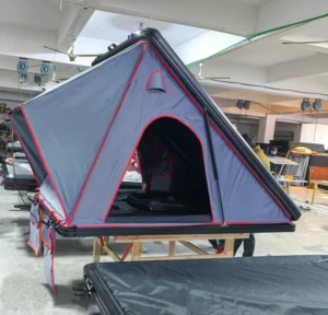 Pickup Camper Aluminum Hard Shell Pop-Up Rooftop Tent 4-Person 4×4 Tent for Car Camping