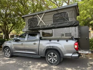 Pickup Canopy Camping Combo for RAM 1500 5.7ft Bed Aluminum Hardtop with Side Access Tent