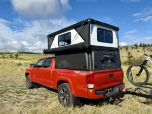 Pickup Truck Camper Pop up Lightweight Aluminum Four Season Quick Automatic Opening Hard Shell Camper
